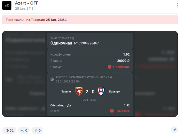 каппер Azartoff Channel