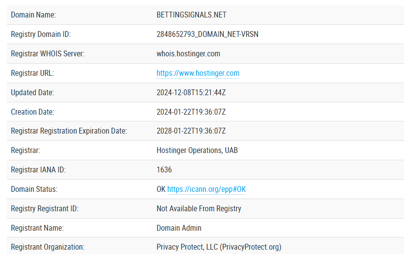 Bettingsignals net