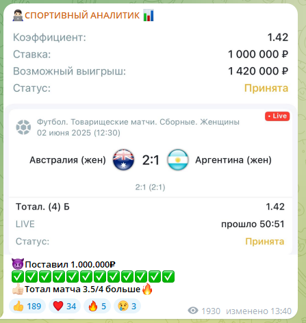 Спортивный аналитик каппер
