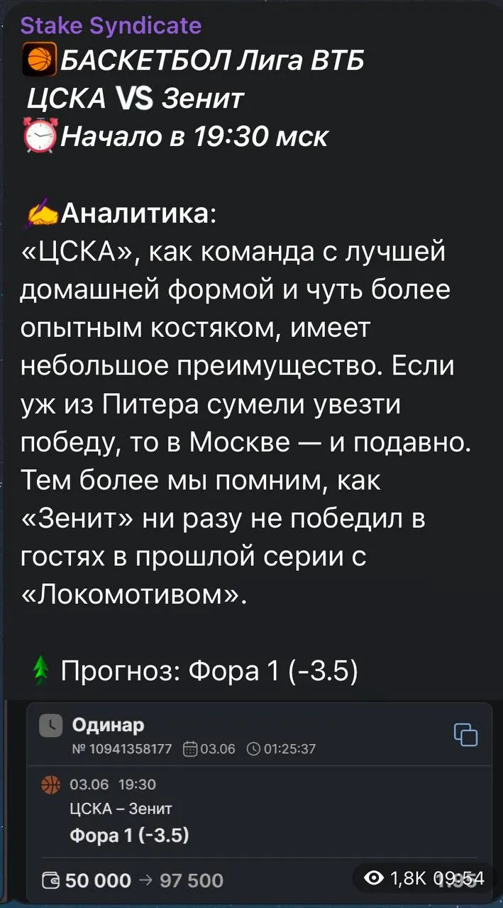 Stake Syndicate каппер