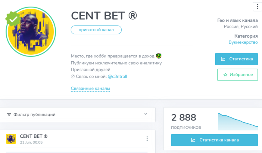 CENT BET телеграм