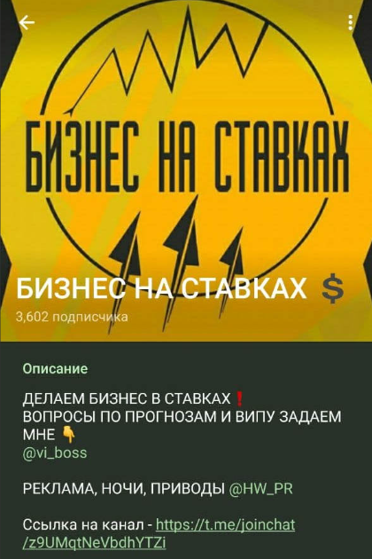Бизнес на ставках
