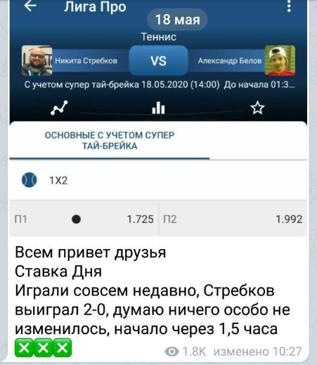 Каппер Ваших Капперов Телеграмм канал Каппер Ваших Капперов Телеграмм канал