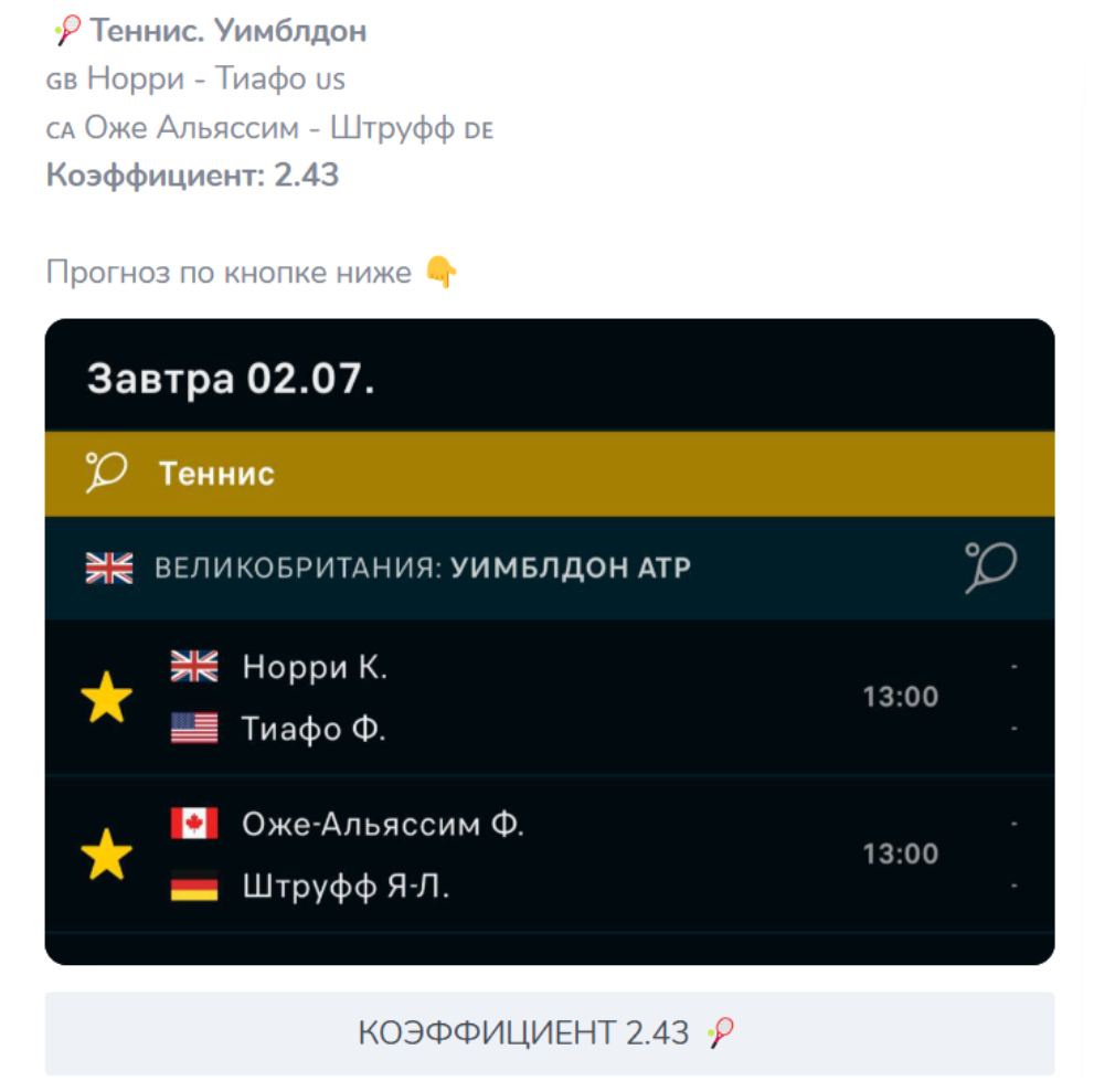 Tennis Express Телеграмм канал Tennis Express Телеграмм канал