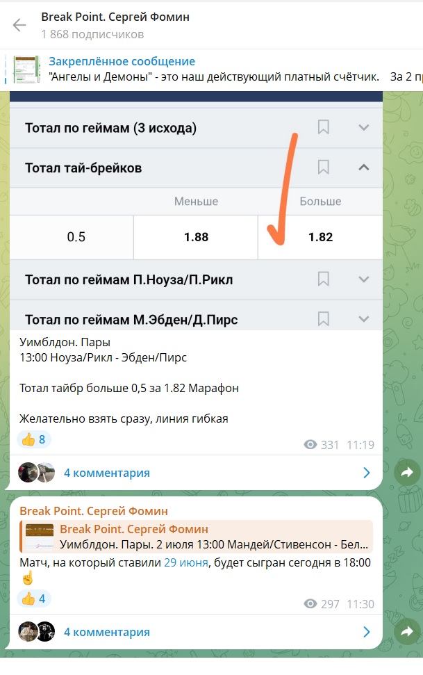 Break Point каппер отзывы Break Point каппер отзывы