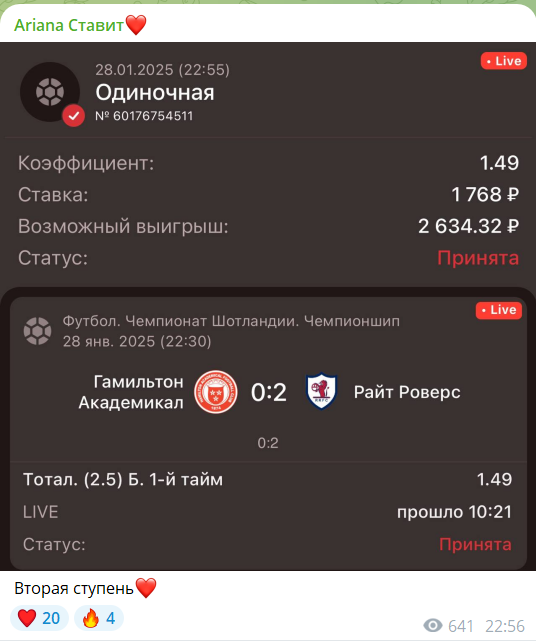 Ставим с Арианой телеграмм Ставим с Арианой телеграмм