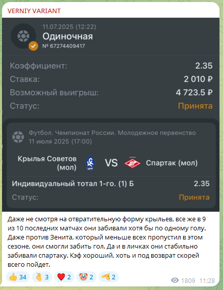 Верный вариант каппер Верный вариант каппер