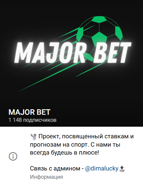 каппер Major Bet каппер Major Bet