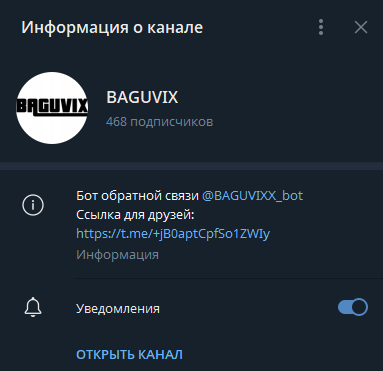 Baguvix телеграм Baguvix телеграм