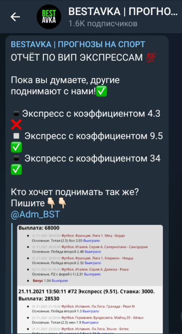 Bestavka Прогнозы Bestavka Прогнозы