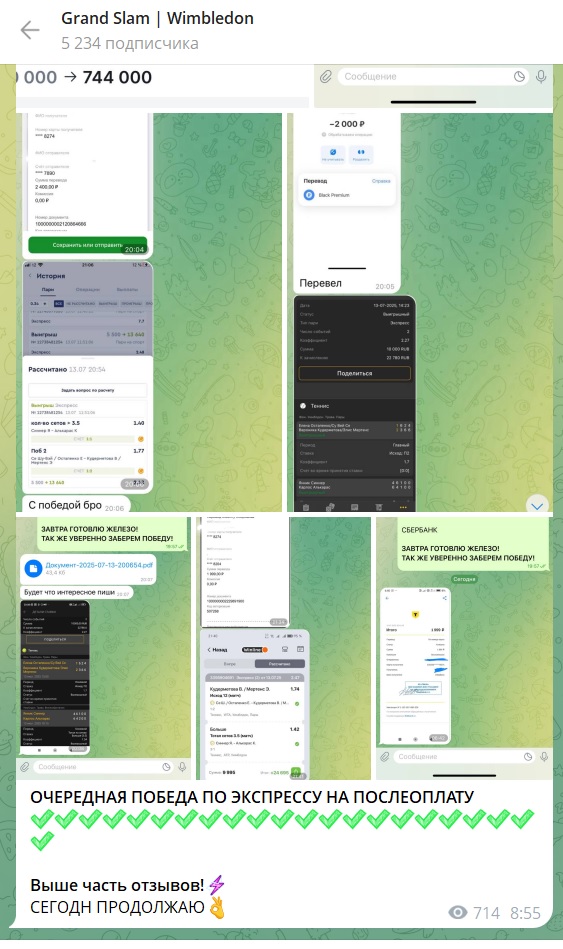 Теннис Grand Slam телеграмм канал Теннис Grand Slam телеграмм канал
