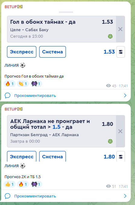 Betup каппер