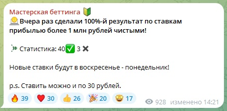 Вид публикуемой статистики