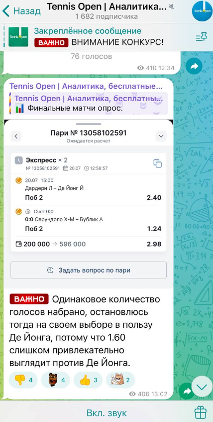 Телеграмм каппер