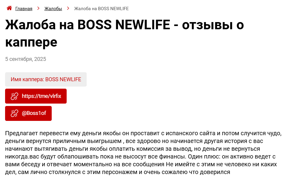 BOSS NEWLIFE прогнозы BOSS NEWLIFE прогнозы